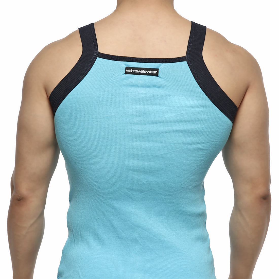 [M2W] Square Cut Tank Top Turquoise (3125-08)