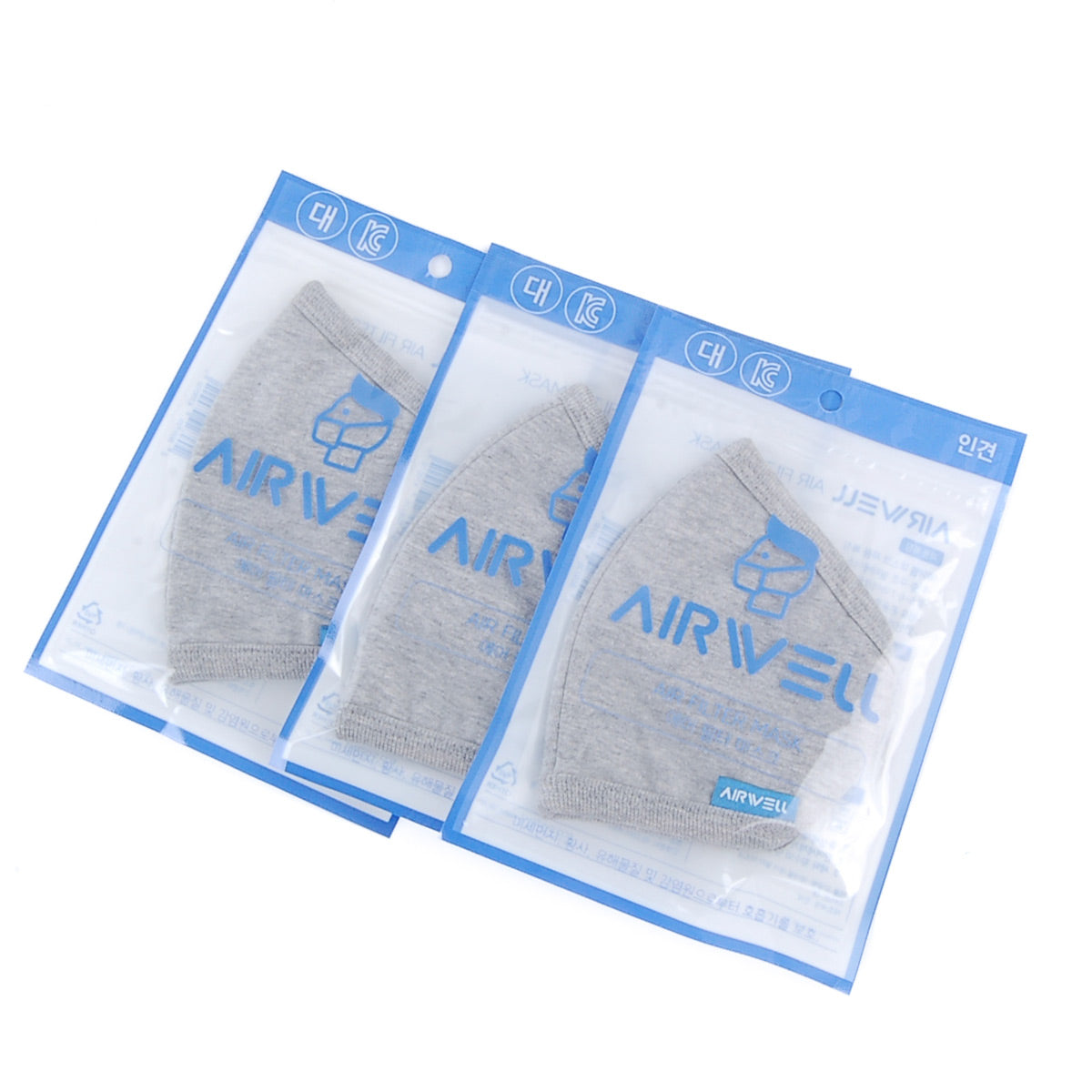 AIRWELL 6 Layer Reusable Face Mask 3pack