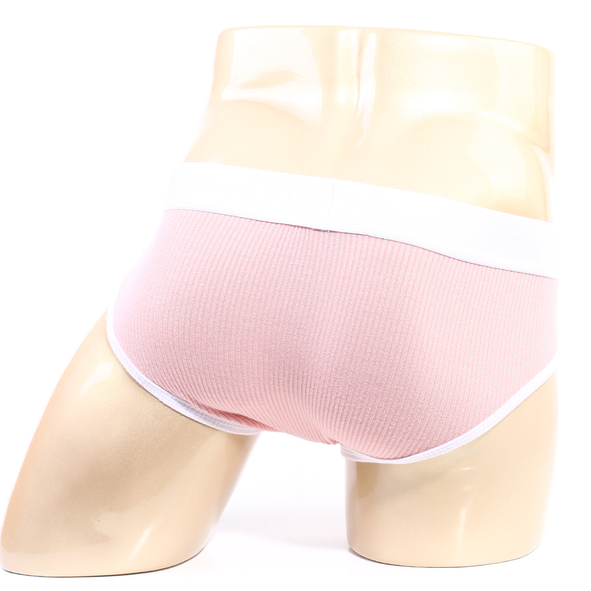 [M2W] Bold Ribbed Brief Pink (1103-14)