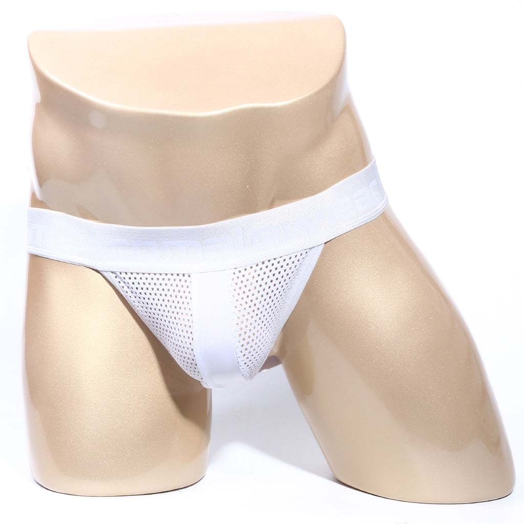 [M2W] SANTACRUZ Jock Strap White (2101-00)