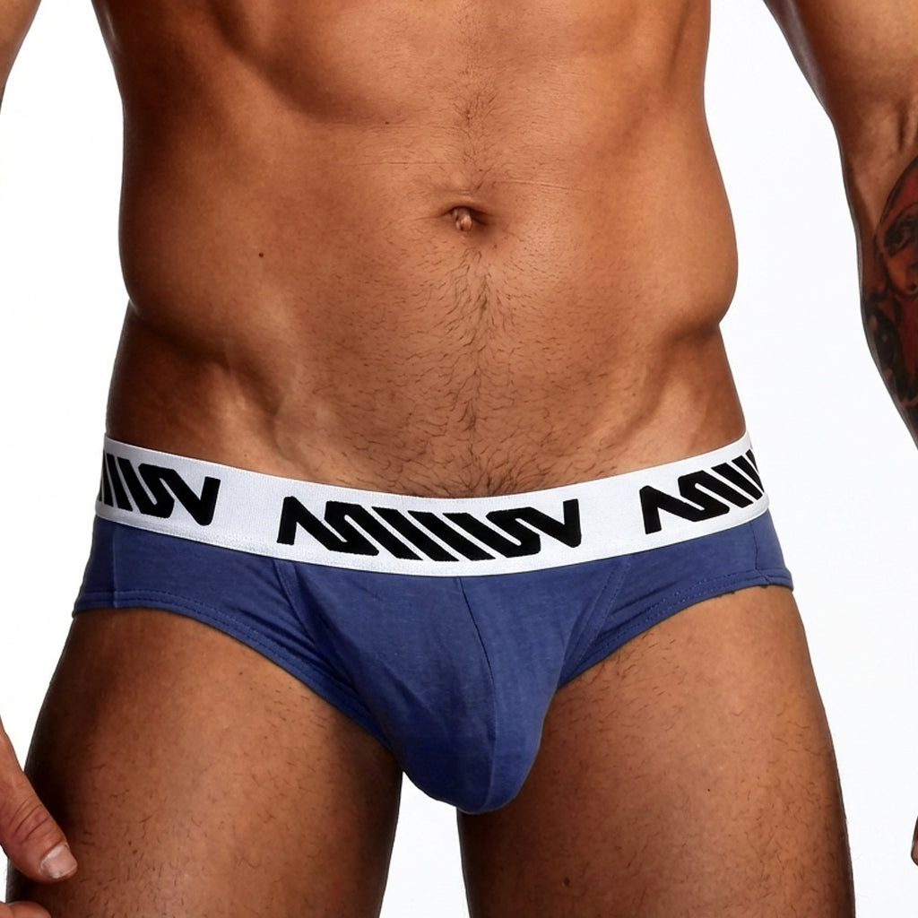 [M2W] Cotton Pouch Hip Brief Dark Blue (3003-28)