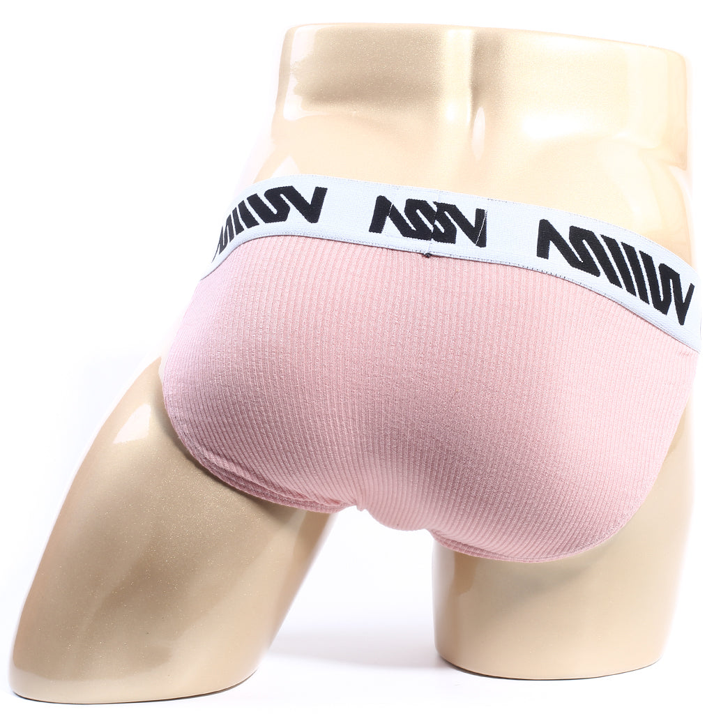 [M2W] Cotton Ribbed Bikini Pink (3004-54)