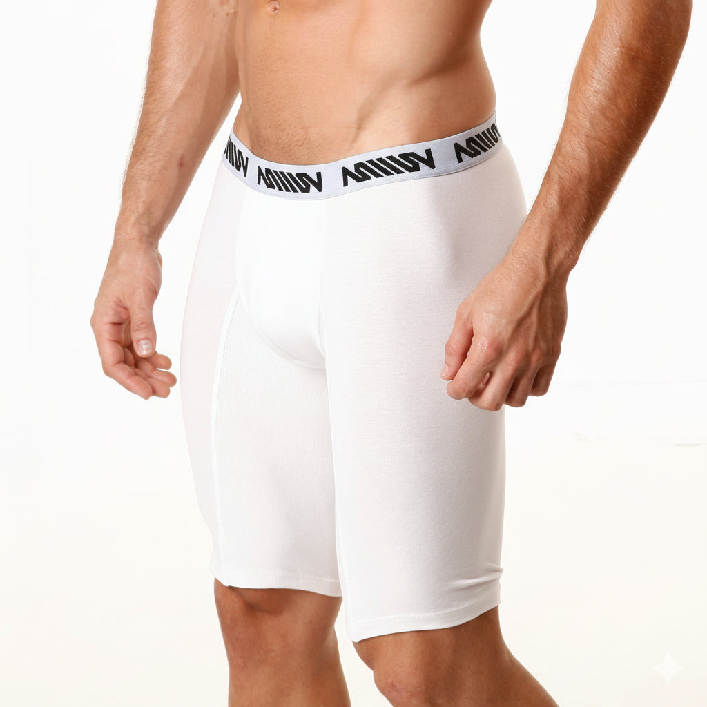 [M2W] Cotton Long Short 15Inch White (3024-00)