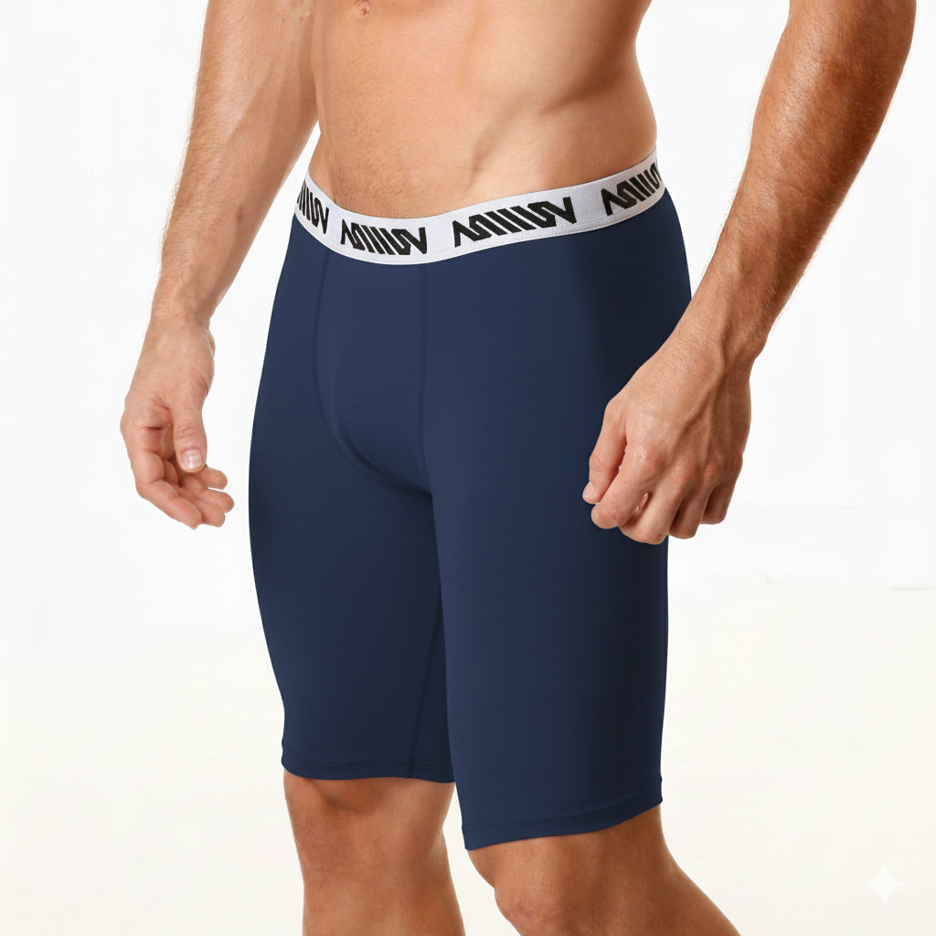 [M2W] Cotton Long Short 15Inch Dark Blue (3034-28)