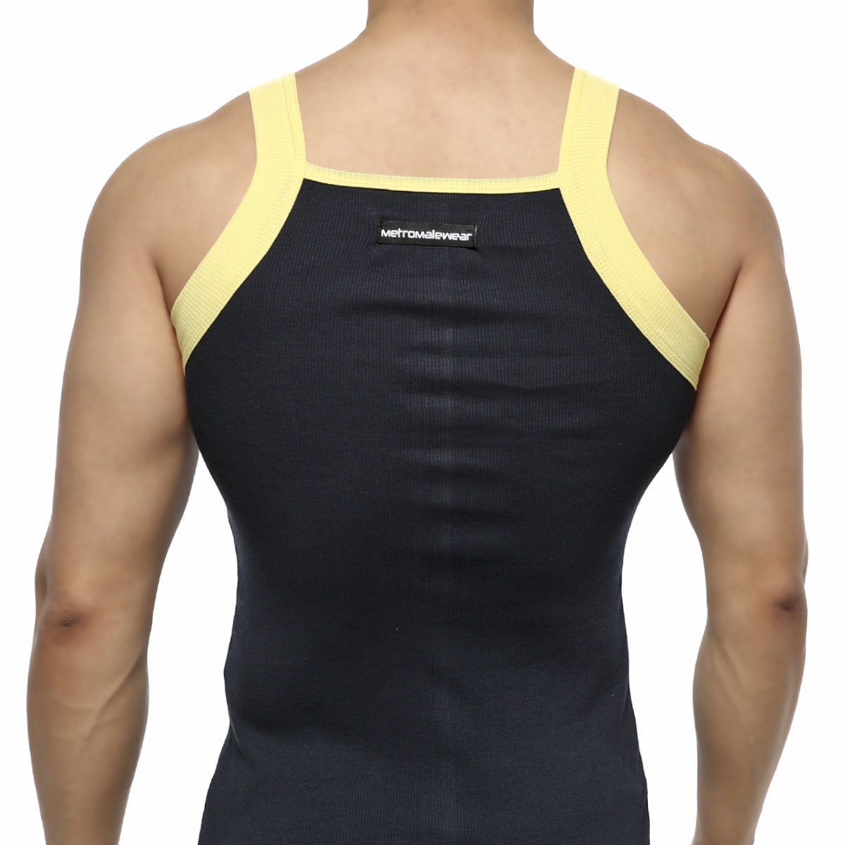 [M2W] Square Cut Tank Top Navy (3125-28)