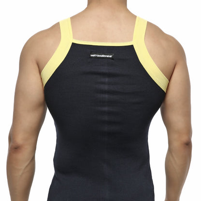 [M2W] Square Cut Tank Top Navy (3125-28)
