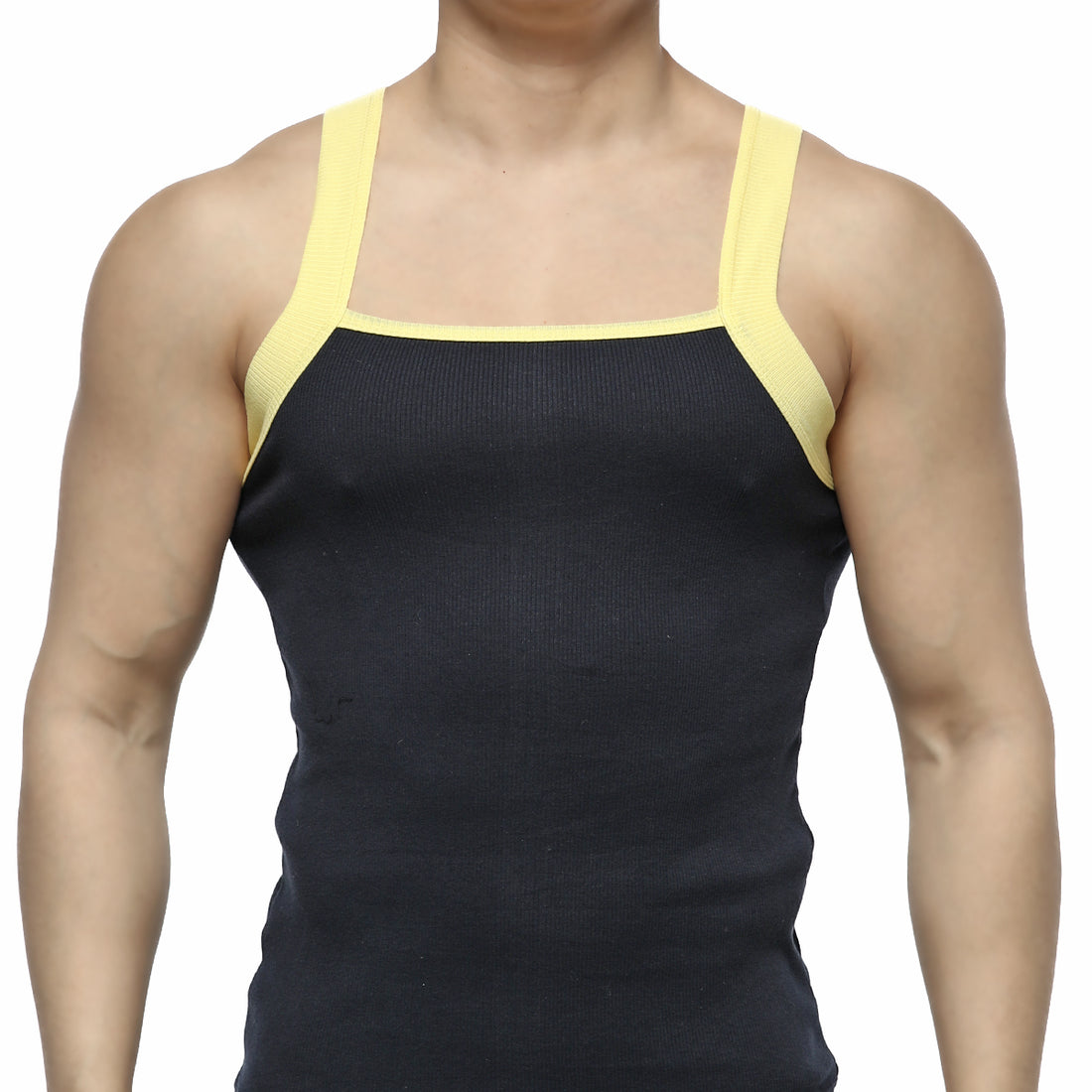 [M2W] Square Cut Tank Top Navy (3125-28)