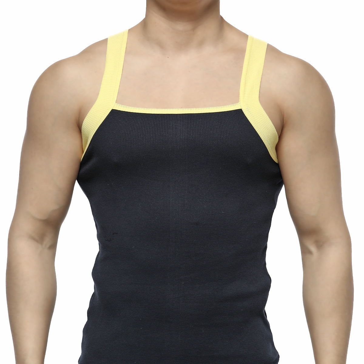 [M2W] Square Cut Tank Top Navy (3125-28)