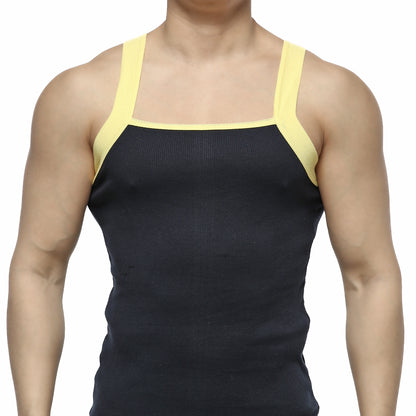 [M2W] Square Cut Tank Top Navy (3125-28)