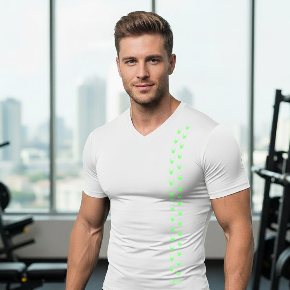 [Speedo] Compression Short Sleeve V-Neck (441103)