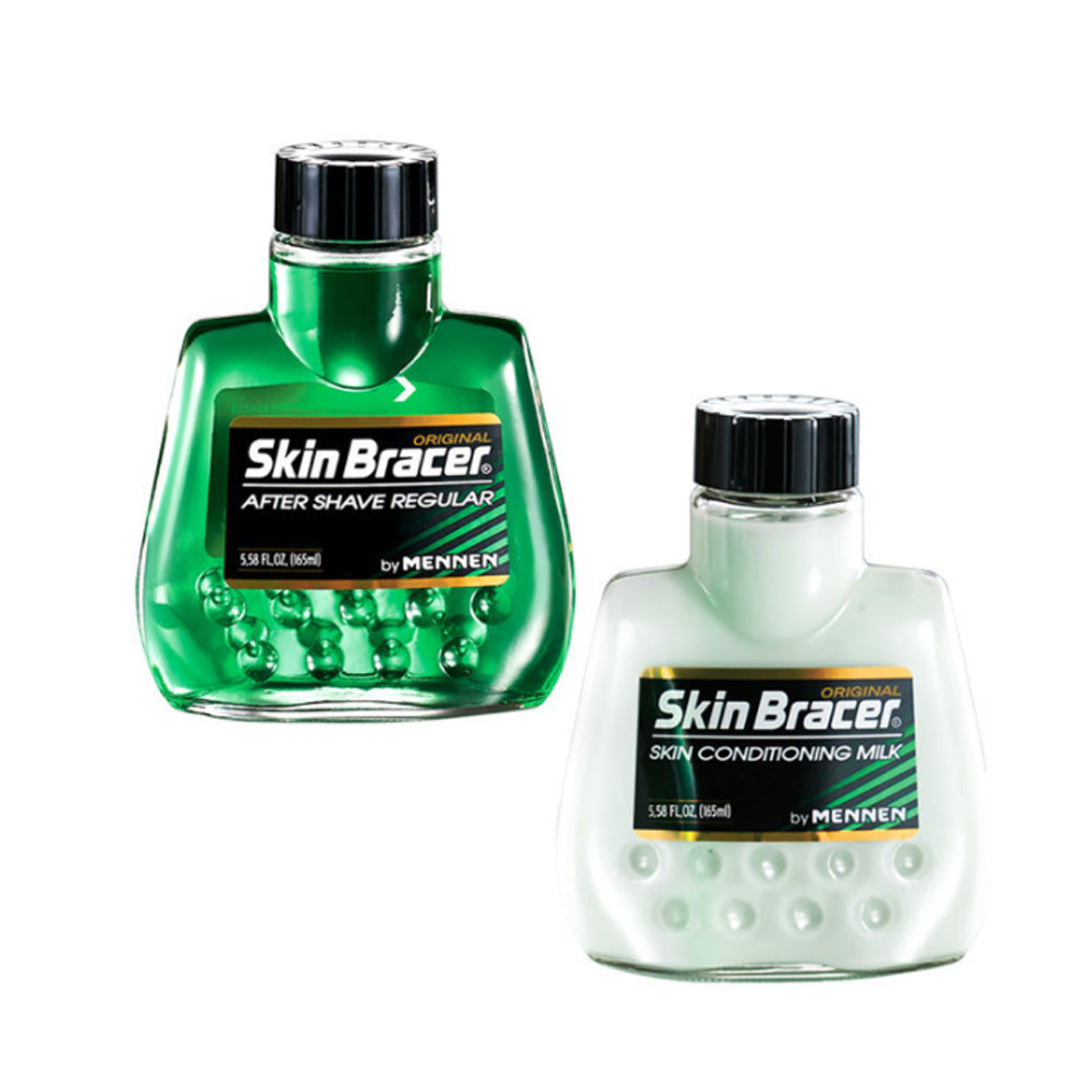 [MEN CARE] MENNEN SKIN BRACER AFTER SHAVING REGULAR 165ml + CREAM 165ml SET