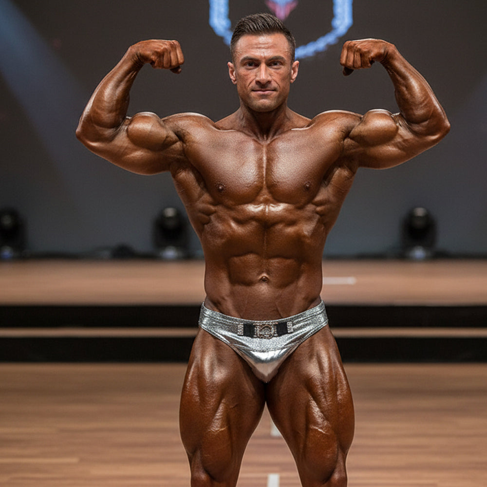 [MetroMuscleWear] Elia Muscle Trunk Silver (4700-03)