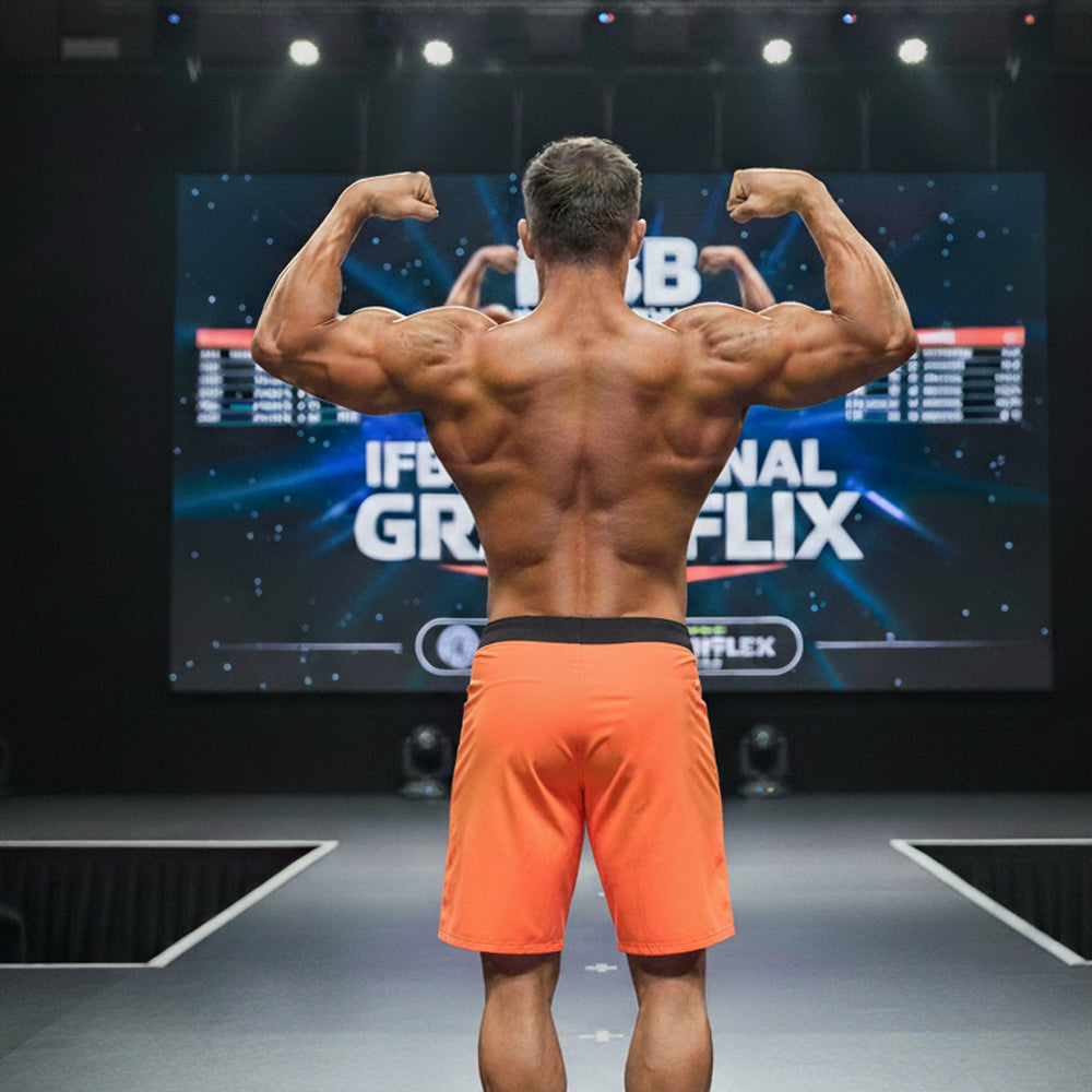 [M2W] Physique Board Short Orange-Black (4706-34)