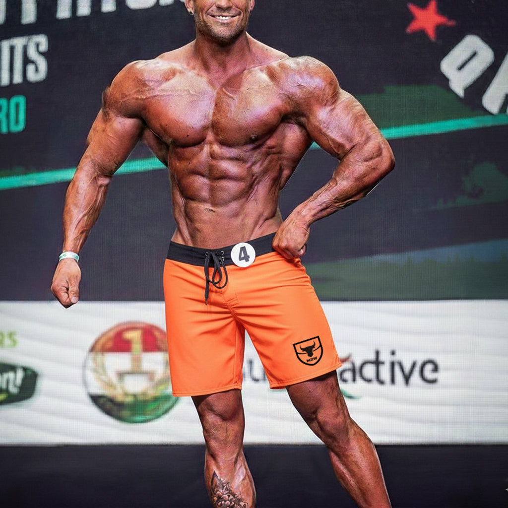 [M2W] Physique Board Short Orange-Black (4706-34)