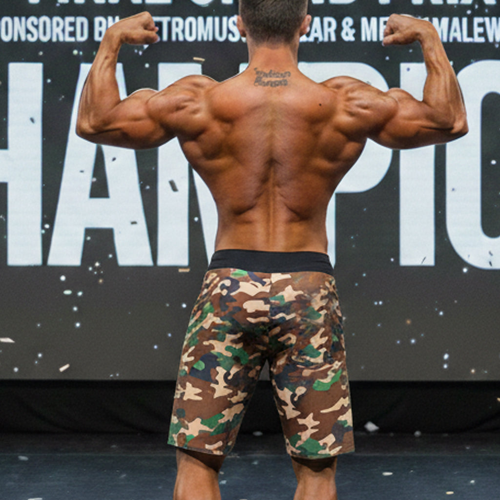 [M2W] Physique Board Short Green Camo (4706-65)