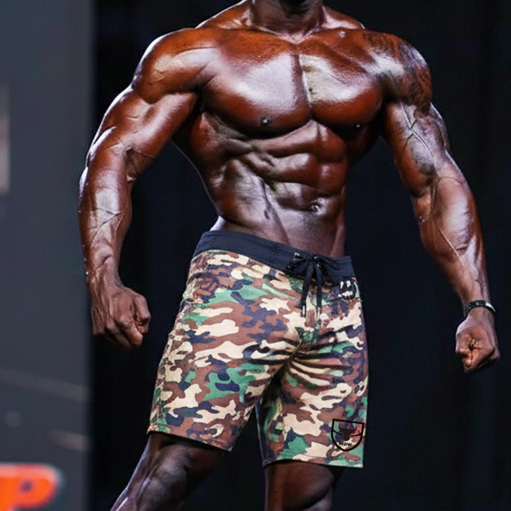 [M2W] Physique Board Short Green Camo (4706-65)