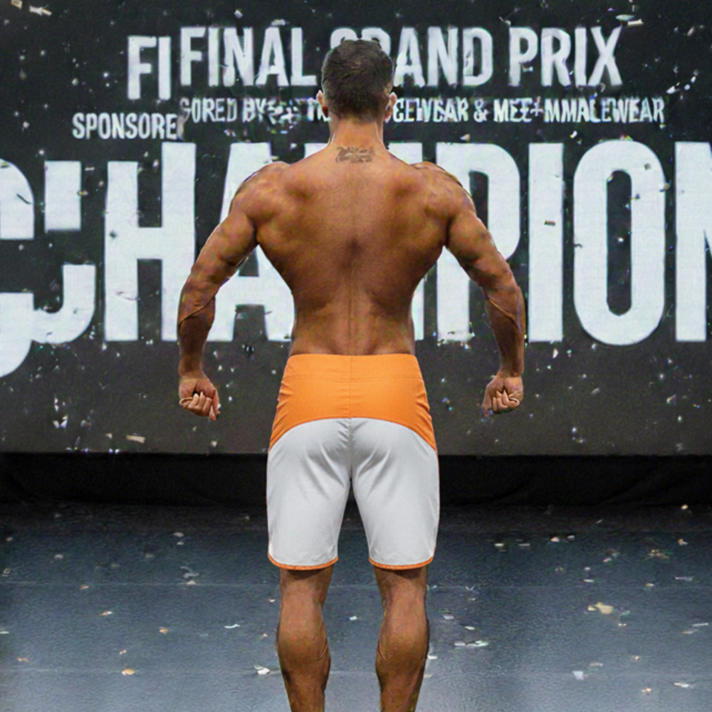 [MetroMuscleWear] Cordoba Physique Board Short Orange (4716-14)
