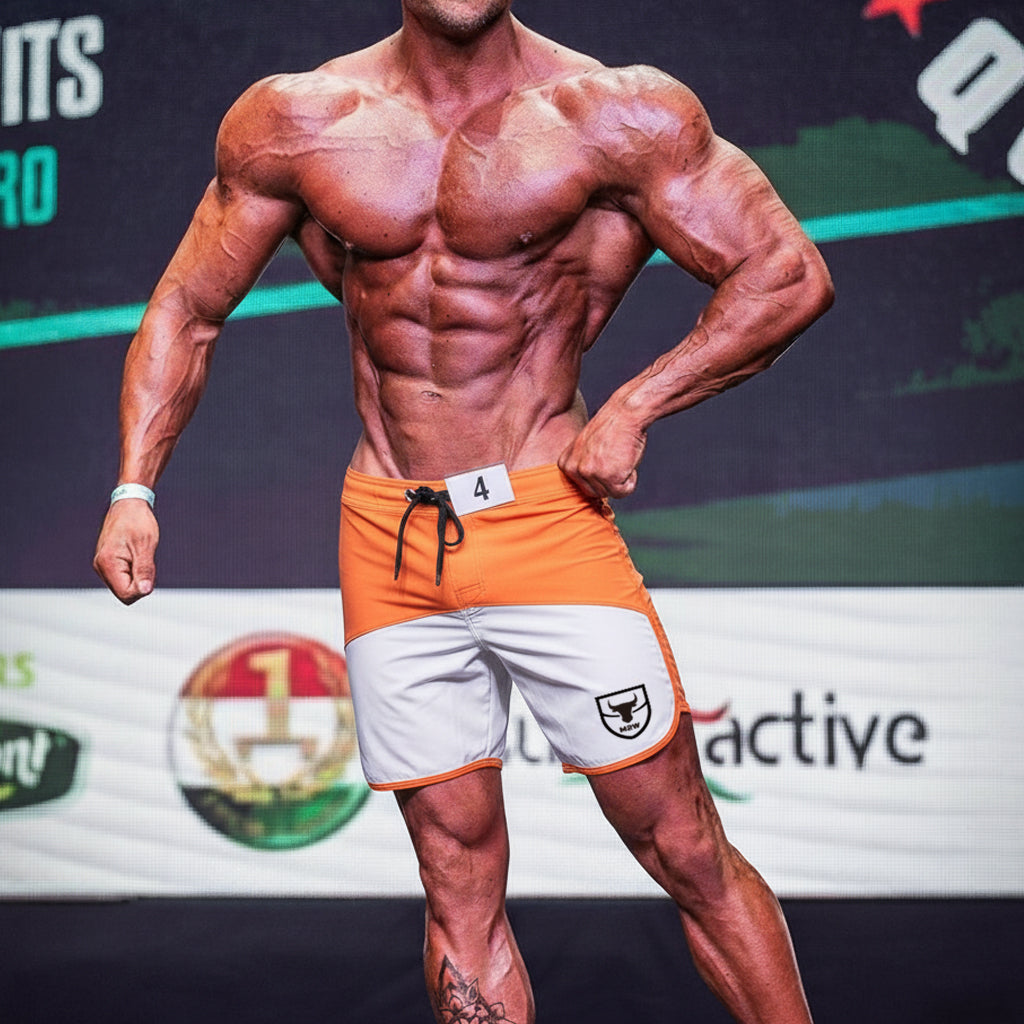 [MetroMuscleWear] Cordoba Physique Board Short Orange (4716-14)
