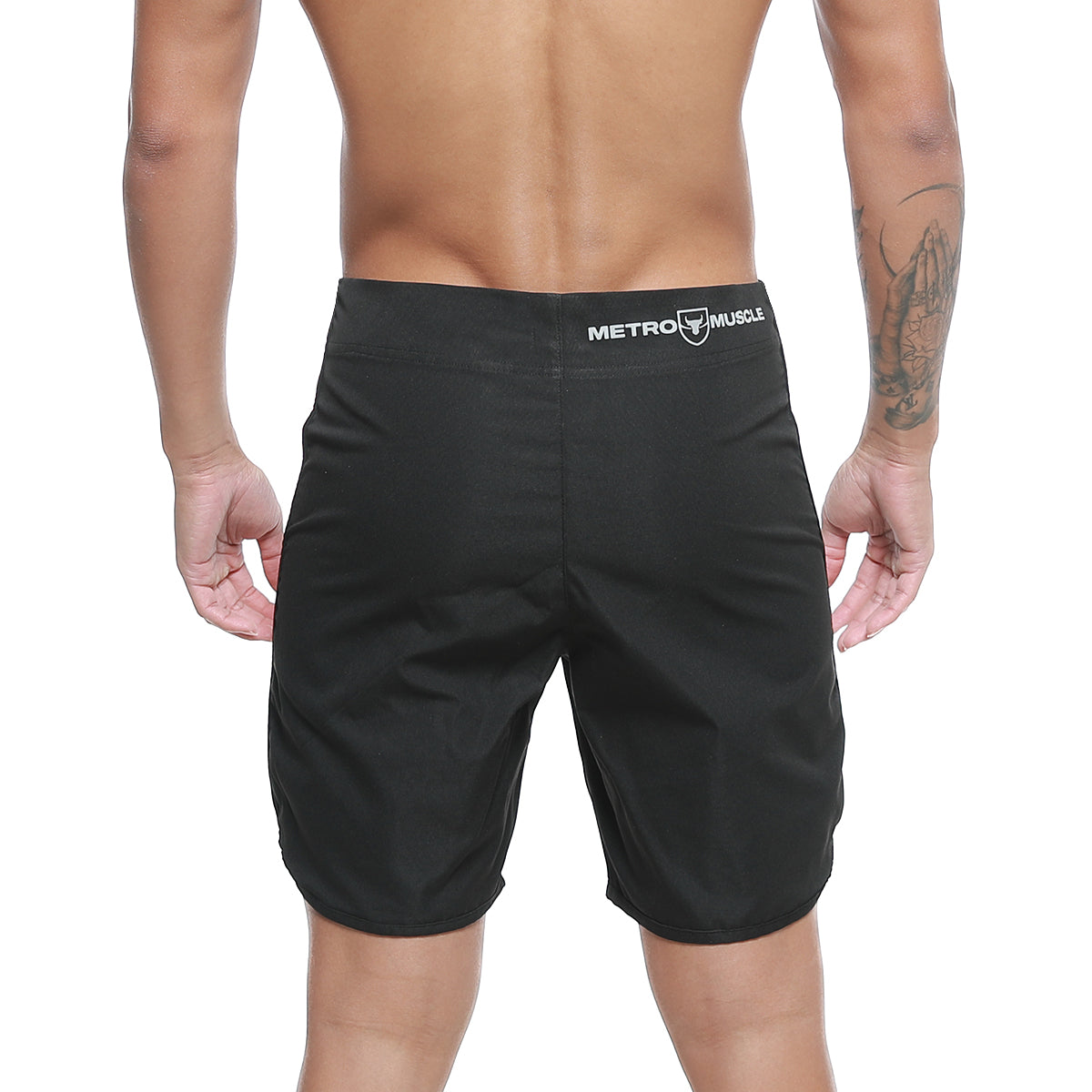 [MetroMuscleWear] Intenso Physique Board Short Black (4716-21)