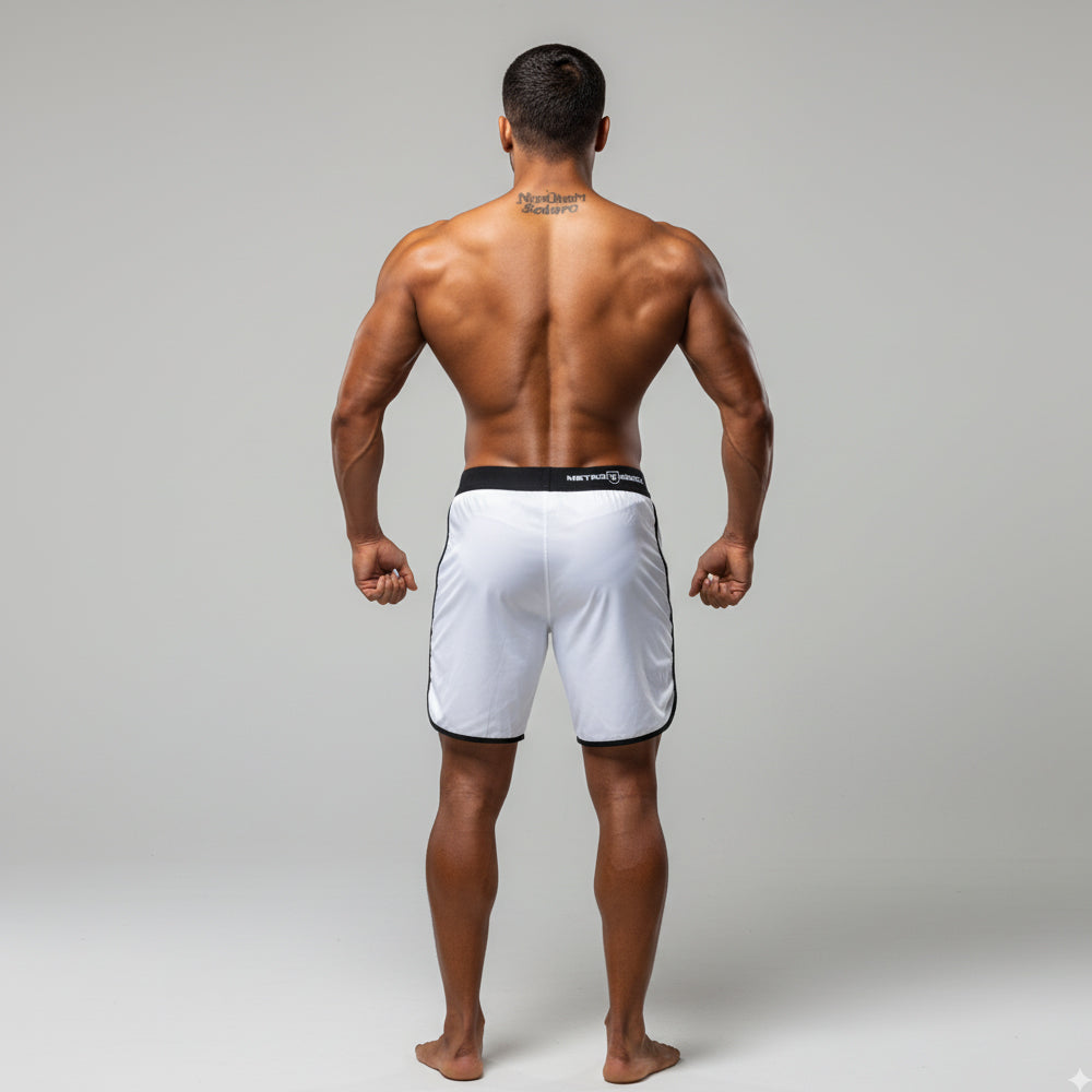 [MetroMuscleWear] Mark Physique Board Short White (4716-31)