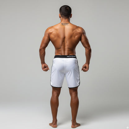 [MetroMuscleWear] Mark Physique Board Short White (4716-31)