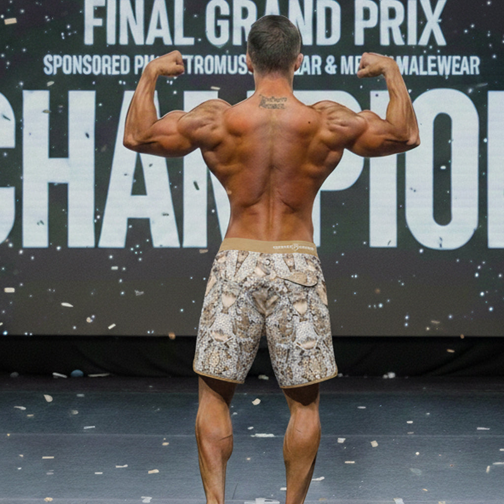 [MetroMuscleWear] Honeycomb Physique Board Short (4716-72)