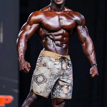[MetroMuscleWear] Honeycomb Physique Board Short (4716-72)