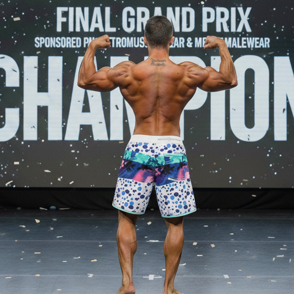[MetroMuscleWear] Bubble Physique Board Short (4716-75)