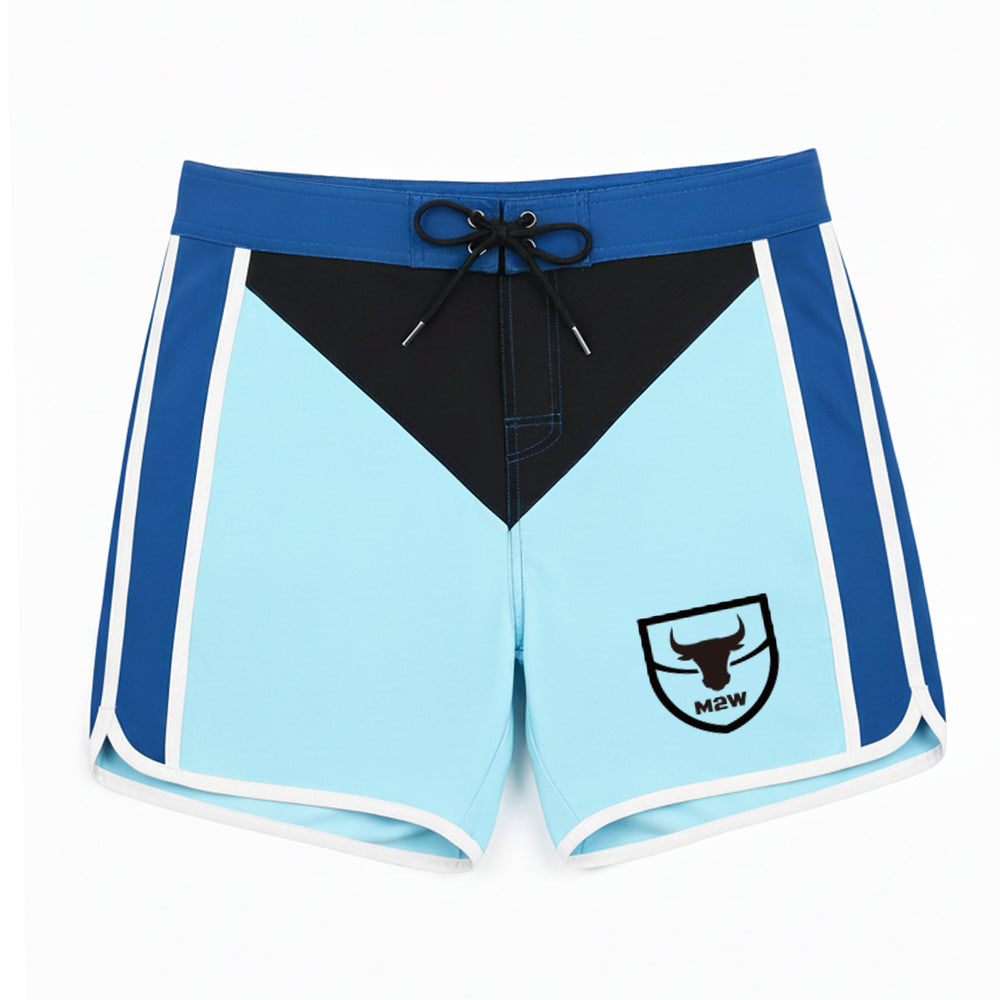 [MetroMuscleWear] IFBB Pro Mens Physique Board Short Blue (4717-08)