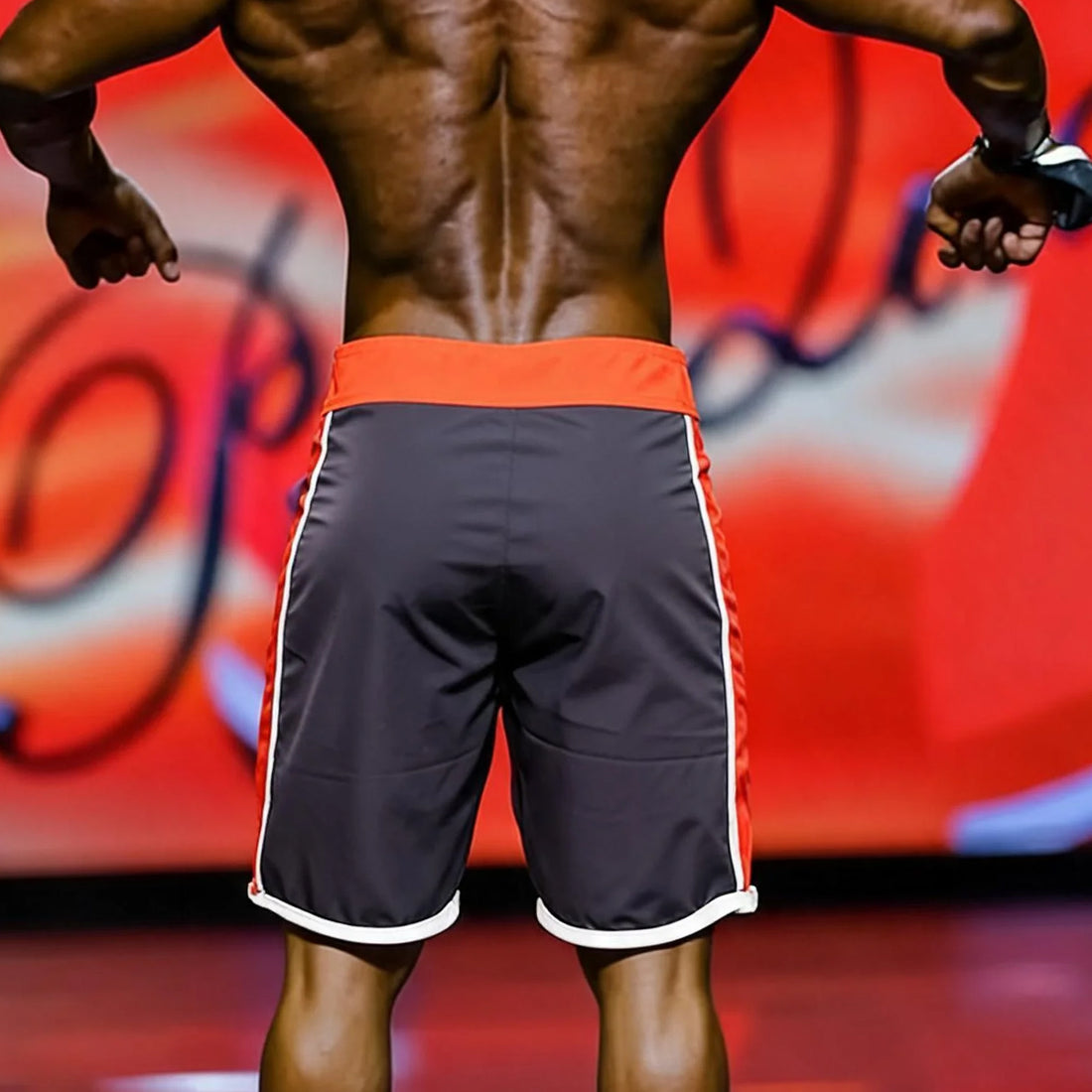 [MetroMuscleWear] IFBB Pro Mens Physique Board Short Gray (4717-11)
