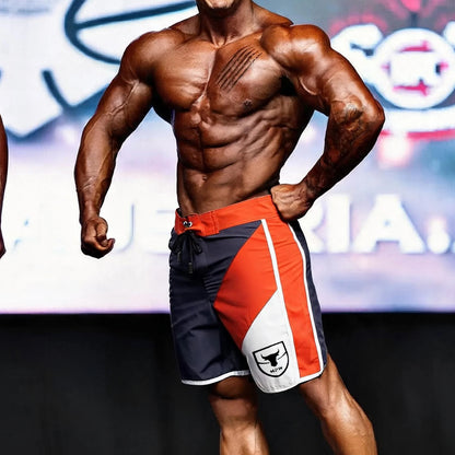 [MetroMuscleWear] IFBB Pro Mens Physique Board Short Gray (4717-11)