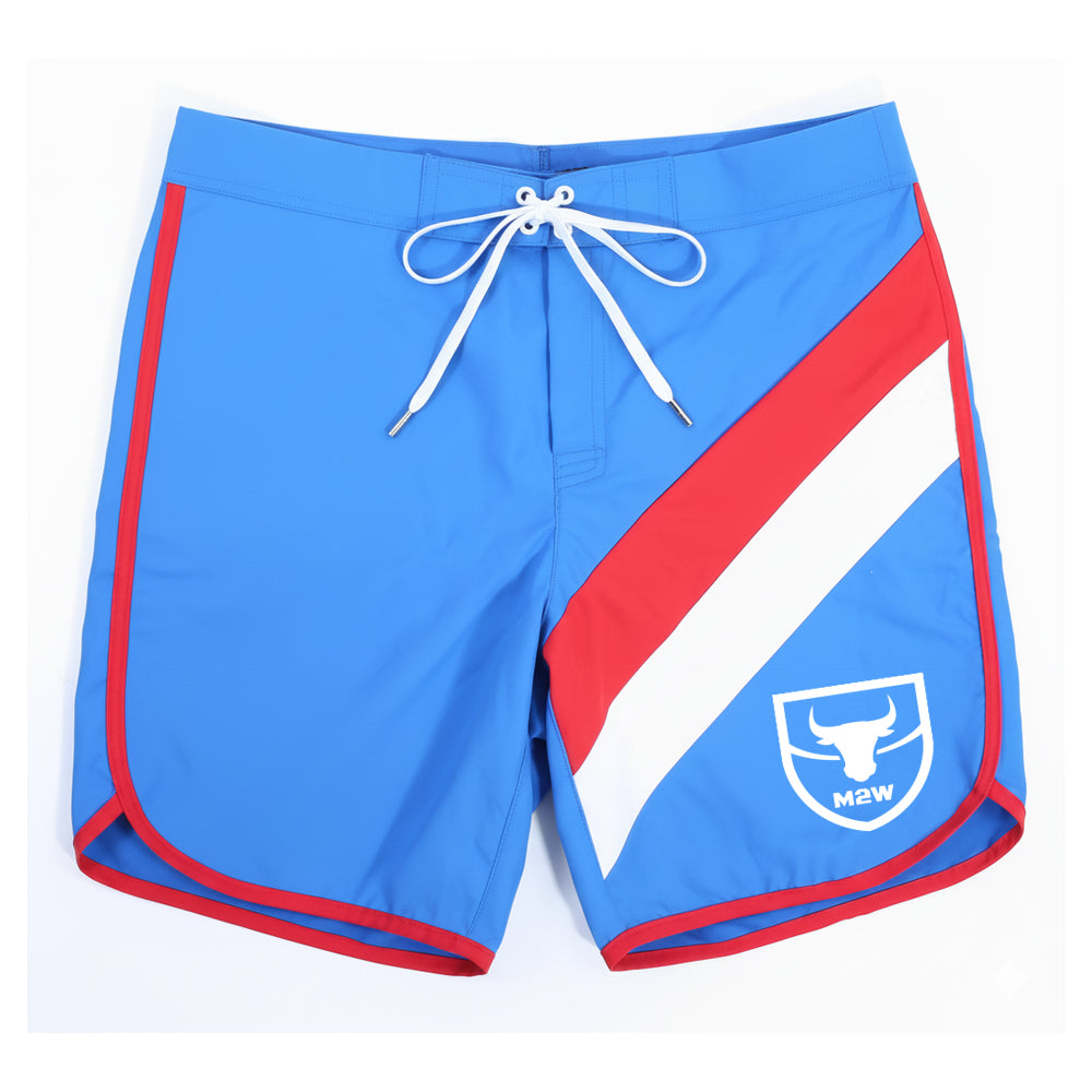 [MetroMuscleWear] IFBB Pro Mens Physique Board Short Royal (4717-18)