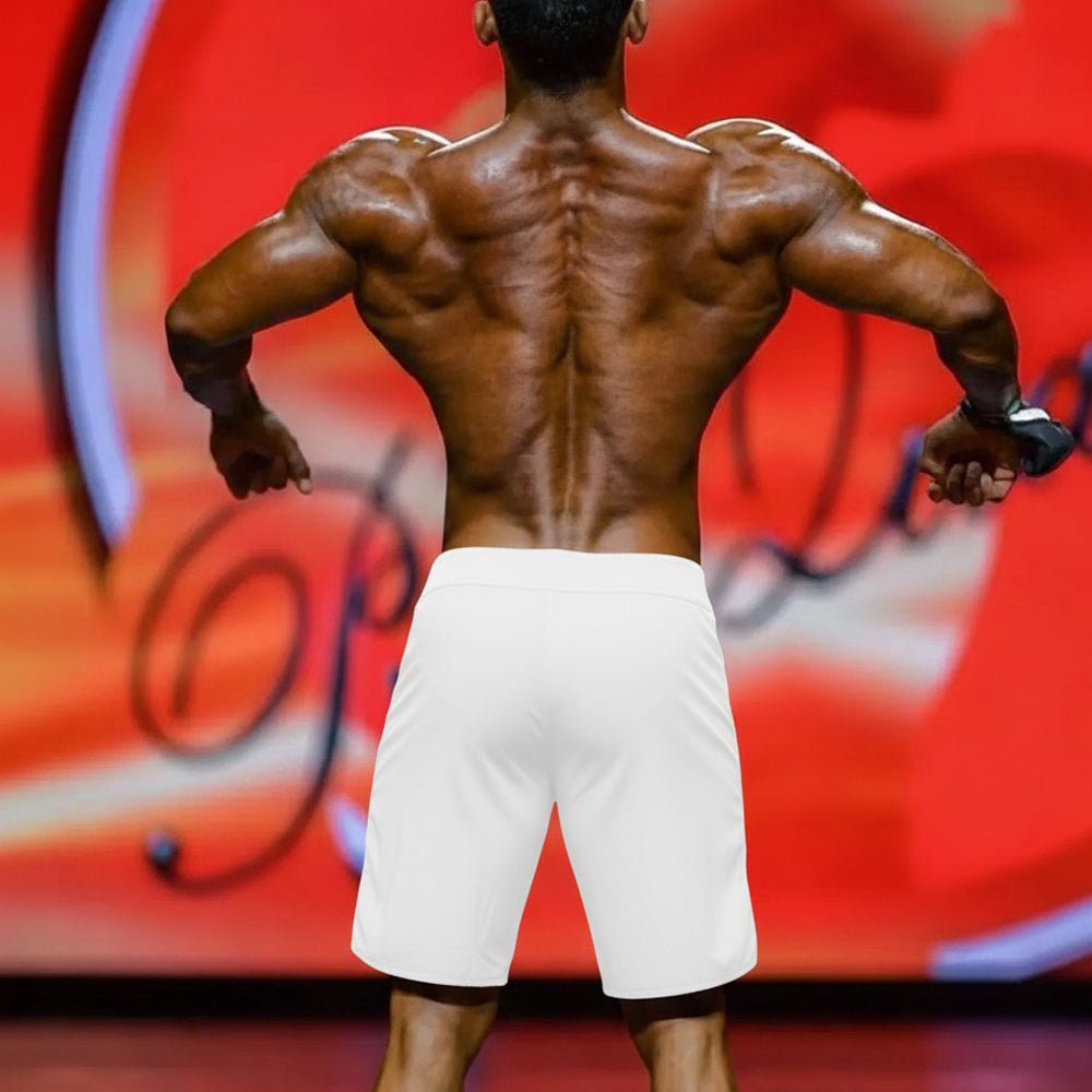 [MetroMuscleWear] IFBB Pro Mens Physique Board Short Gold Miner (4717-77)