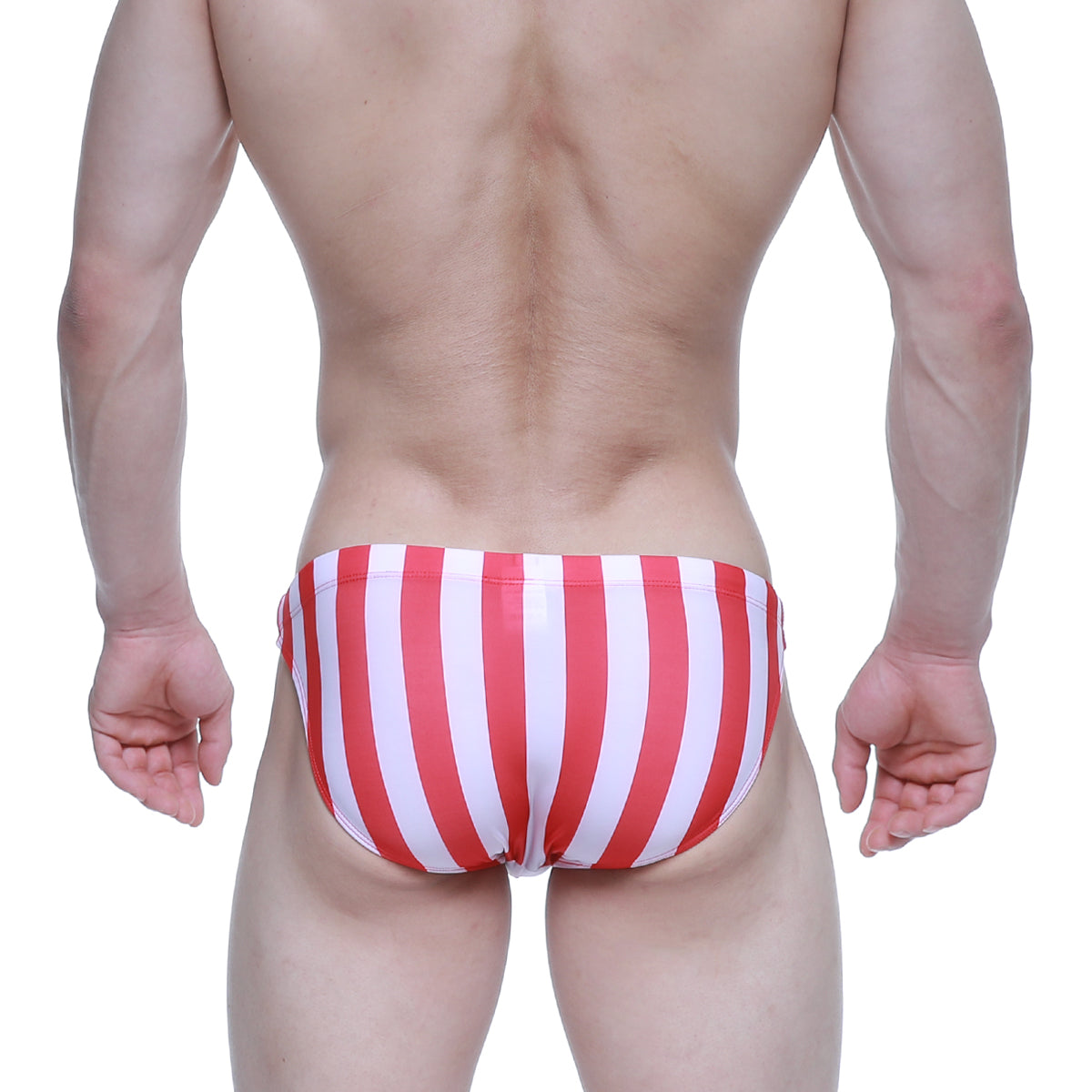 [M2W] Classic Swim Bikini Red Stripe (4937-33)