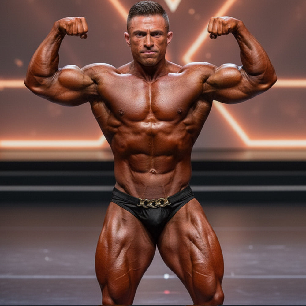 [MetroMuscleWear] Cadena Gold Competition Suit (4974-29)