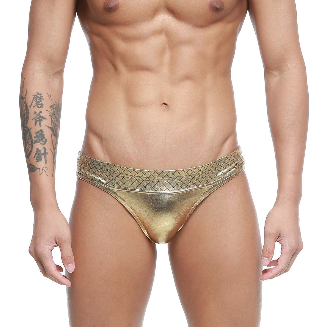 [MetroMuscleWear] Charles Competition Suit Gold (4974-38)