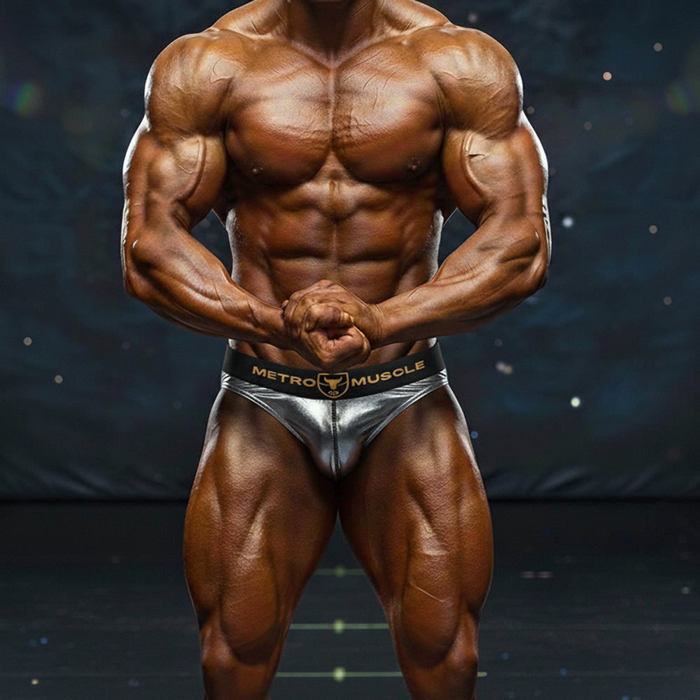 [MetroMuscleWear] Sierra Competition Suit Silver (4974-48)