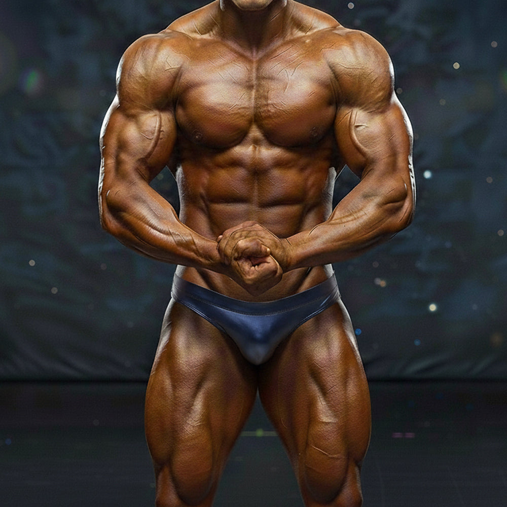 [MetroMuscleWear] Basic Competition Suit Navy (4974-70) 