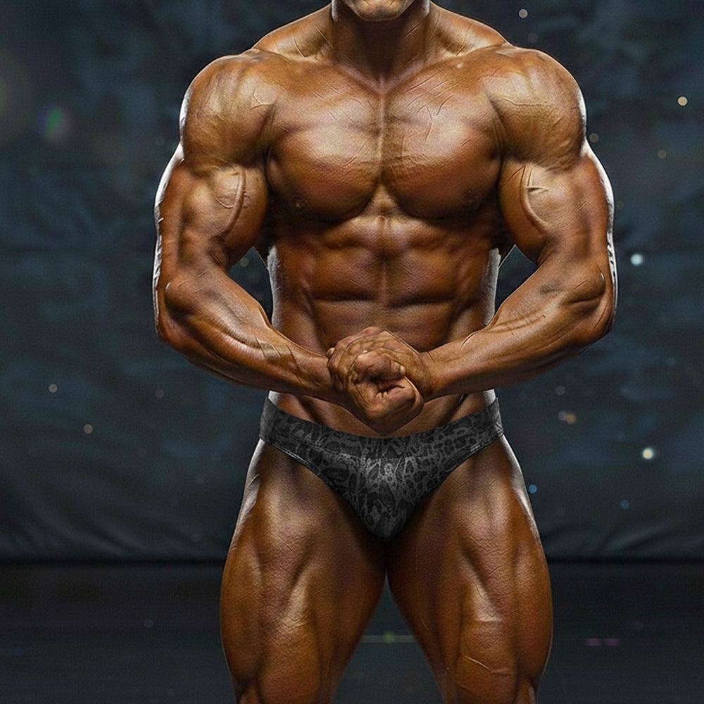 [MetroMuscleWear] Basic Competition Suit Gray (4974-72) 
