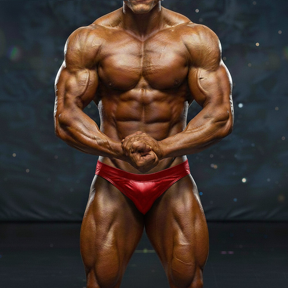 [MetroMuscleWear] Basic Competition Suit Red (4974-79)