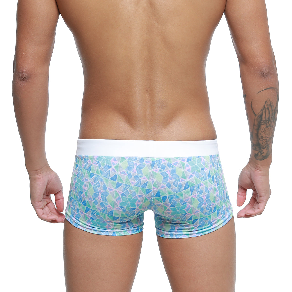 [M2W] Profundo Swim Boxer Briefs Glass (4986-62)