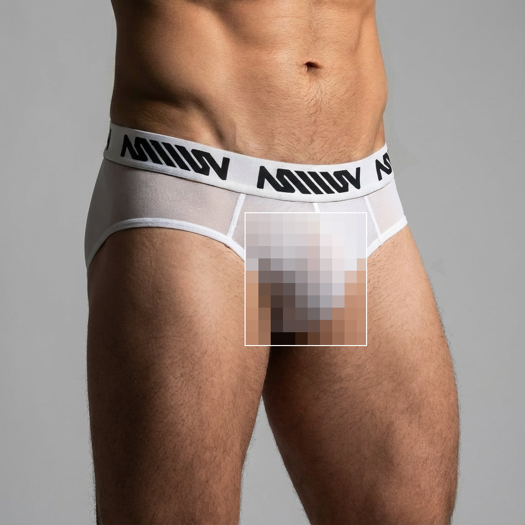 [M2W] Mesh Hip Brief White (5003-45)