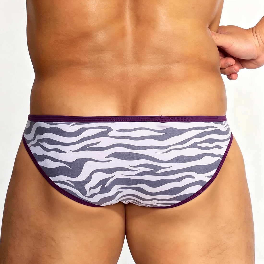 [M2W] Zebra Bikini Gray (6105-81)