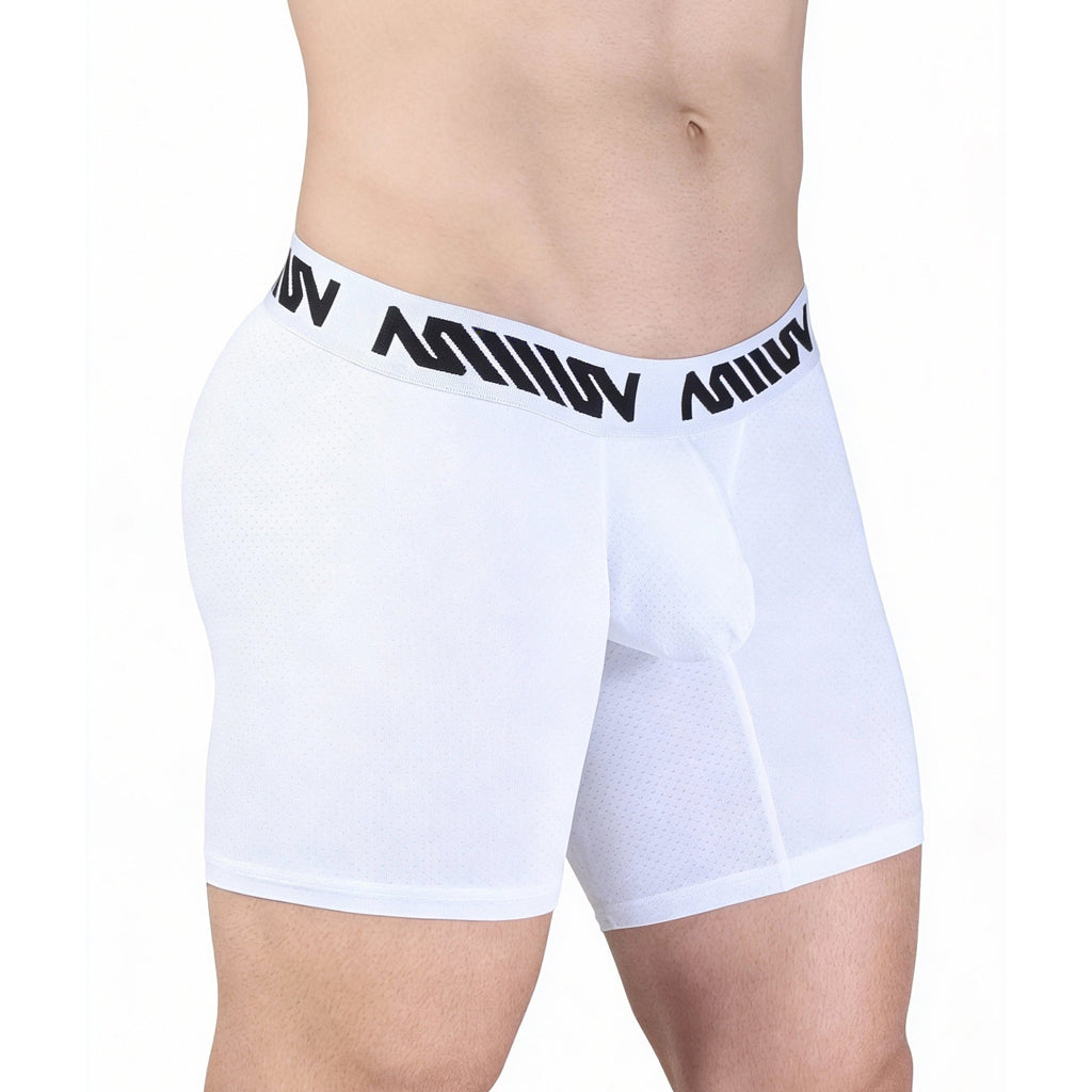 [M2W] Max Mid Cut Boxer Brief White (8023-01)