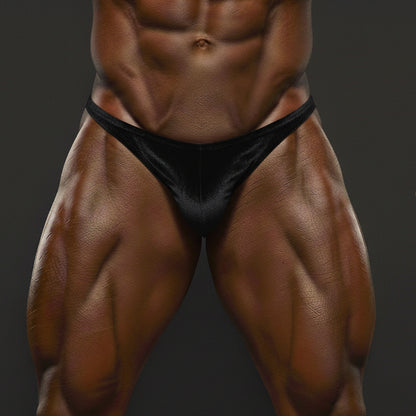[POSINGWEAR] Simple Black Velvet Posing Suit