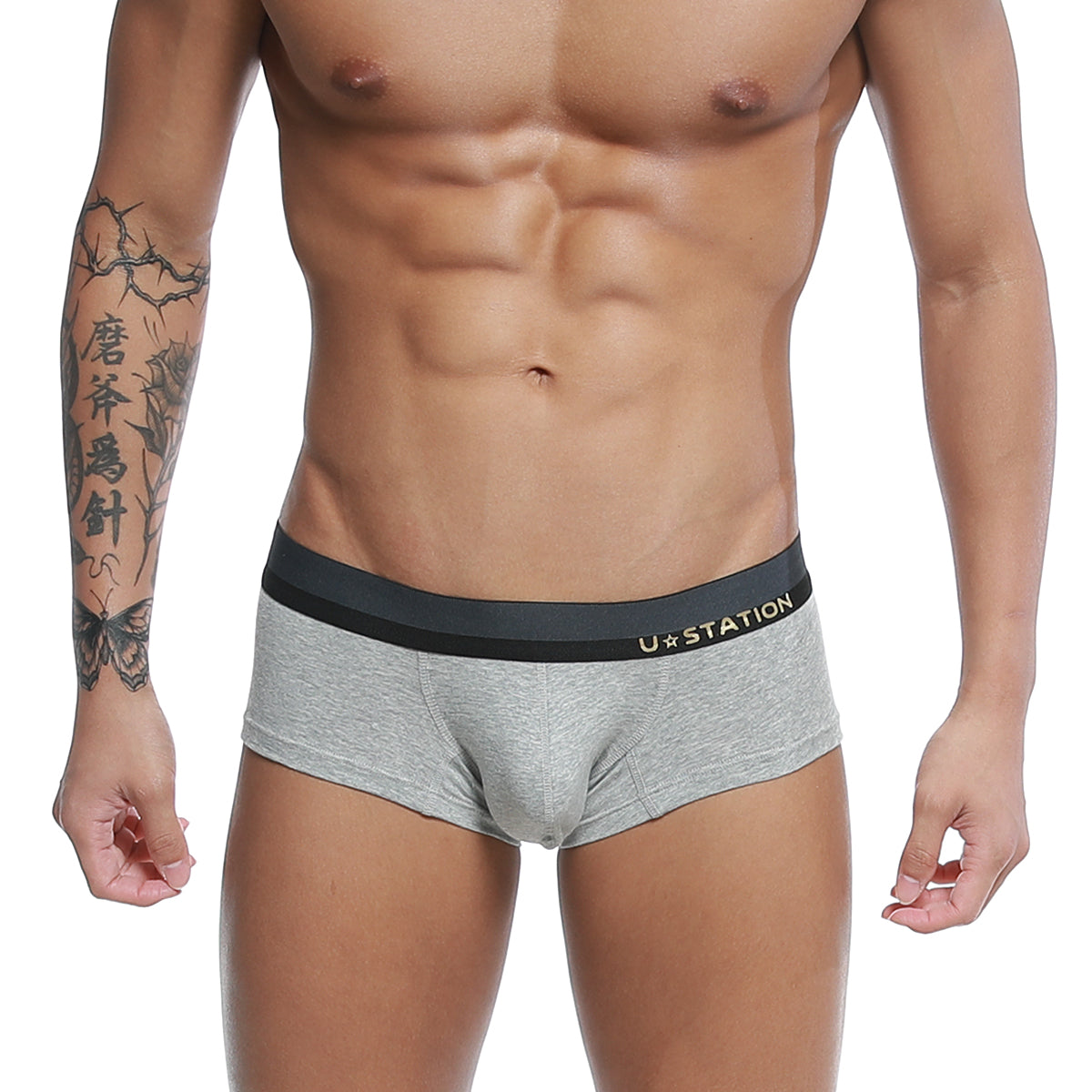 [U-STATION] Nano Boxer Brief Gray (U0015-020)