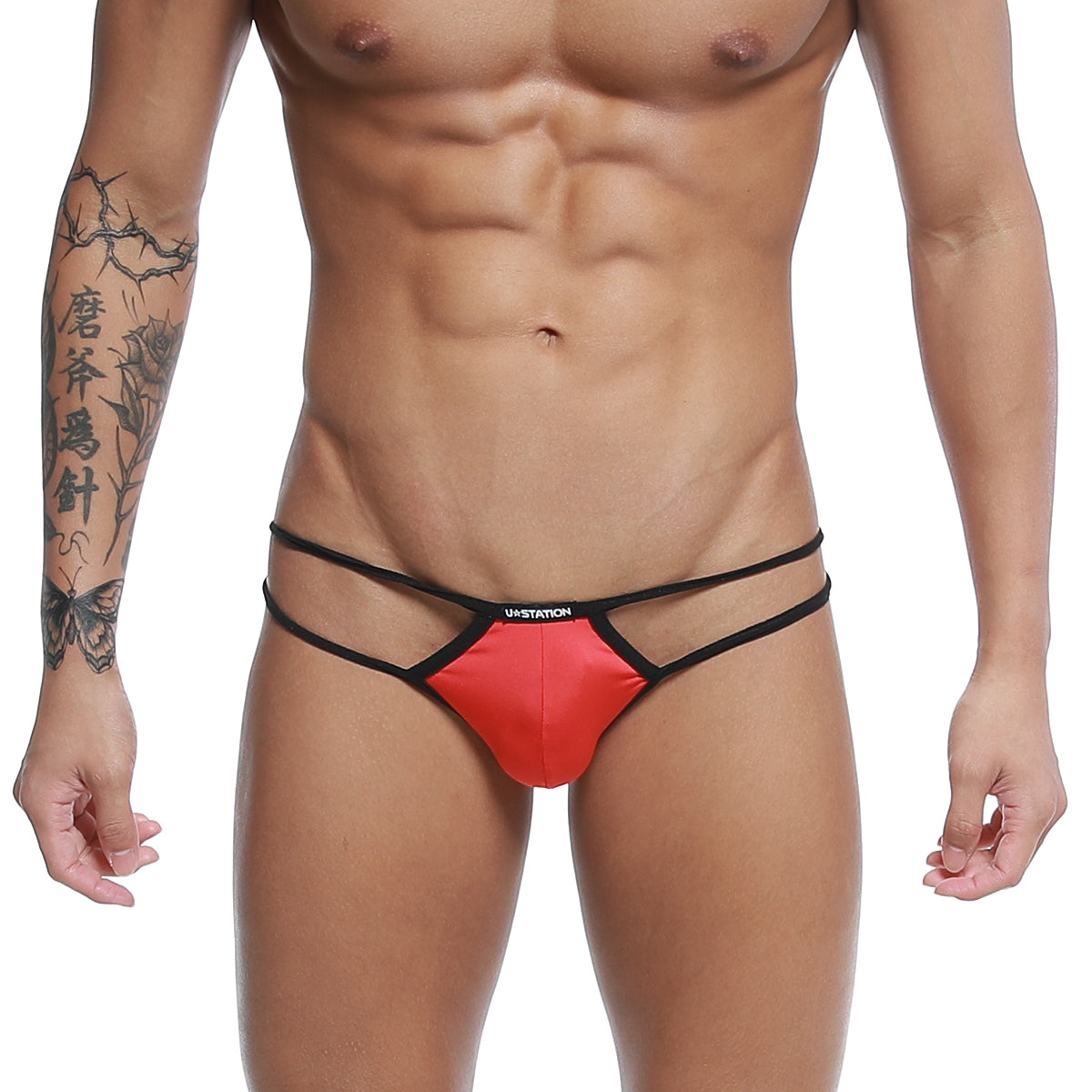 [U-STATION] Skeleton Bikini Red (U0062-600)