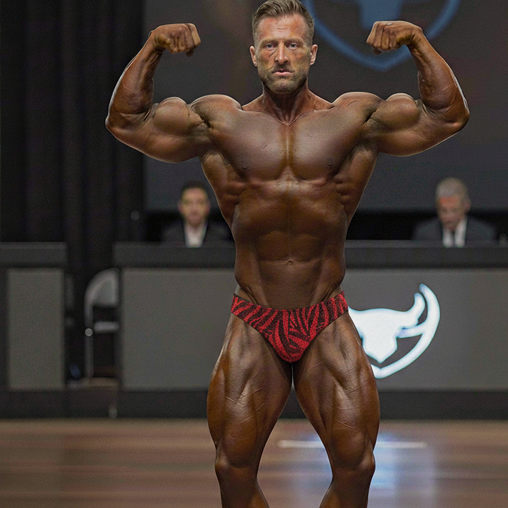 [POSINGWEAR] Red Zebra Posing Suit