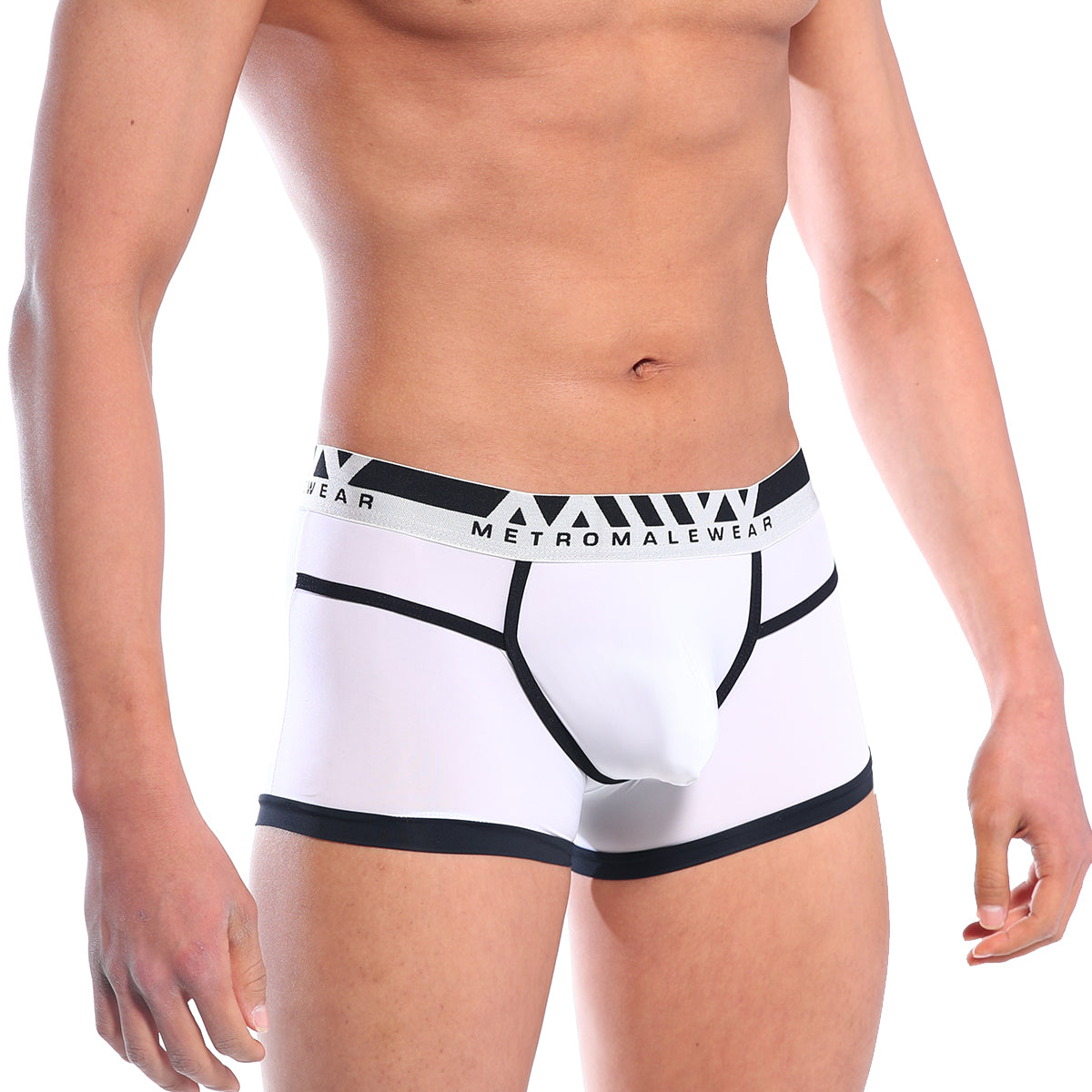 [M2W] Perfect Scene Hip Contrast Trunk White (1013C-00)