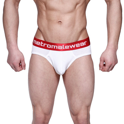 [M2W] Classic Ribbed Brief Red (1103-02)